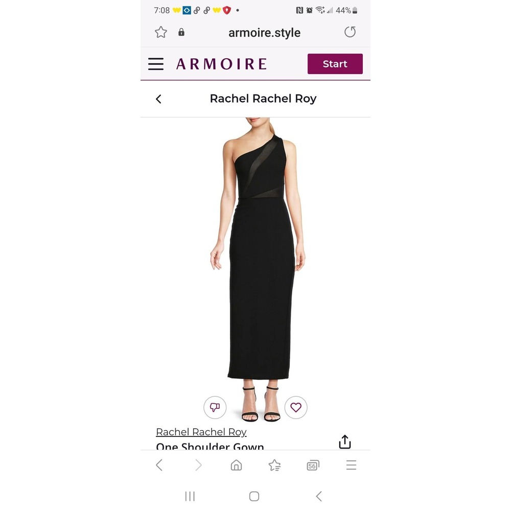 Rachel Ray Maxi dress One Shoulder Pink Size Medium NWT